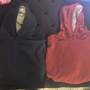 Set of Champion hoodies